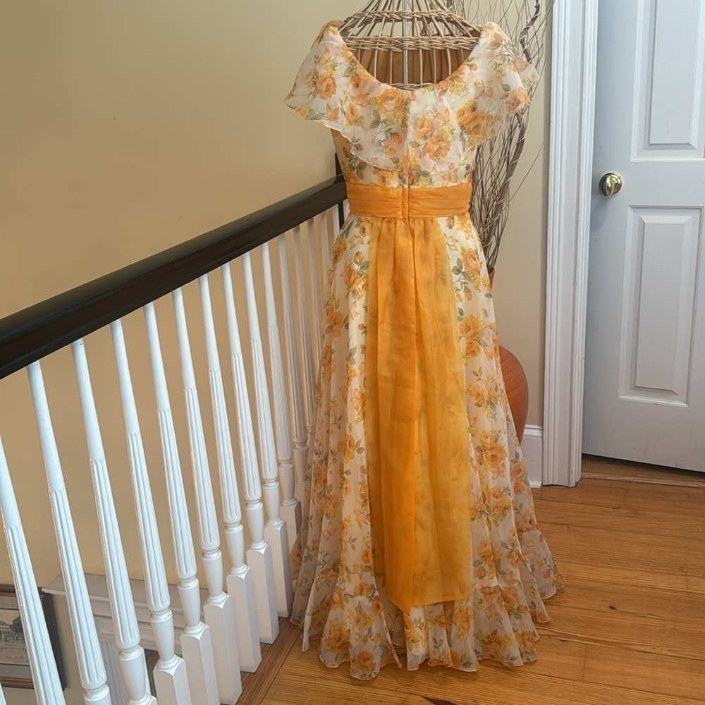 Sylvia Ann 1970’s prom dress or cocktail dress - Picture 4 of 13